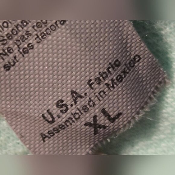 Next Level French Terry 3/4-Sleeve Raglan Pullover Raw Edge Neck - Mint Green - Picture 10 of 10